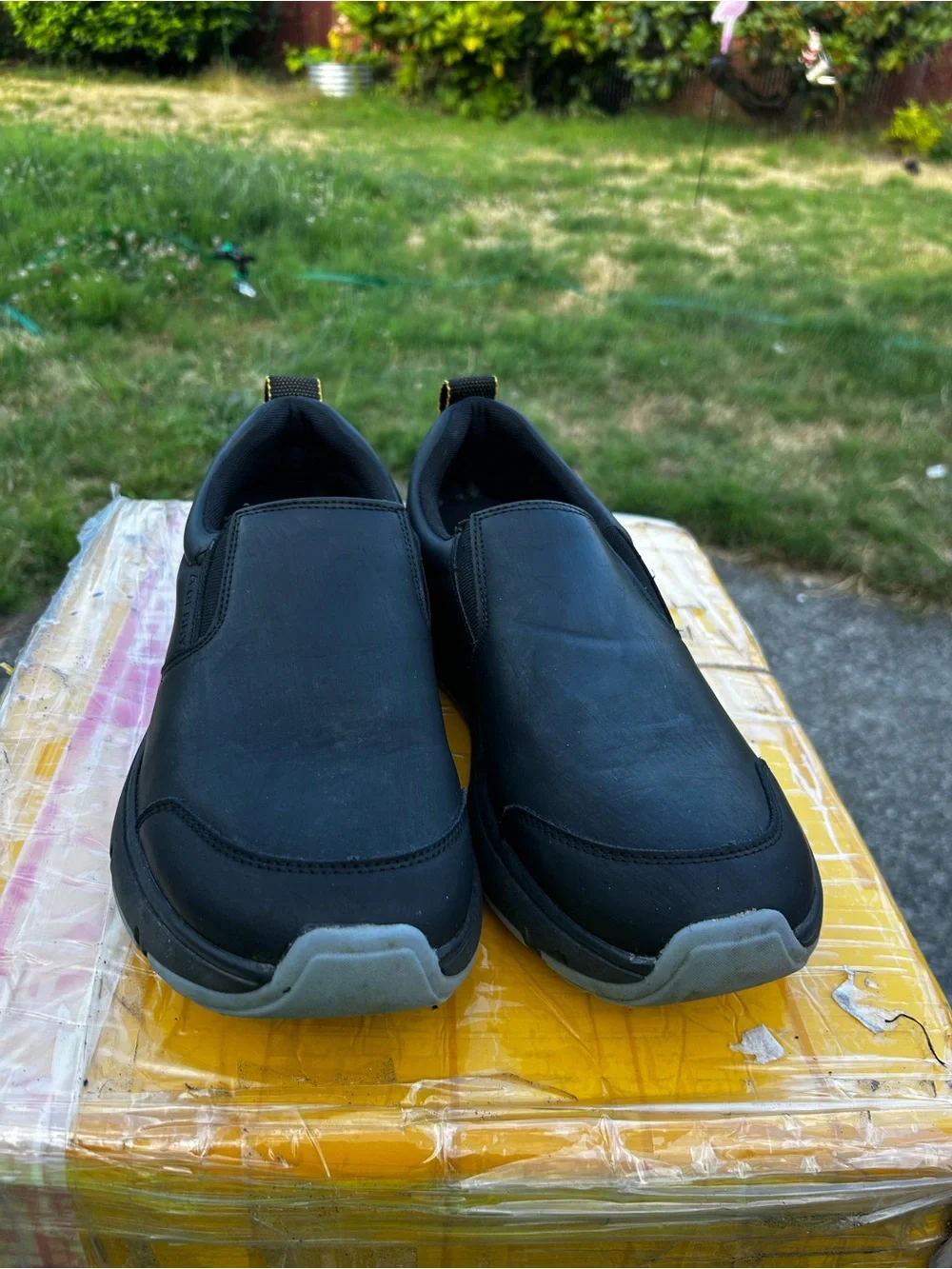 Gerry Moc II Men's Black Slip-On Work Waterproof Shoes Size 12
